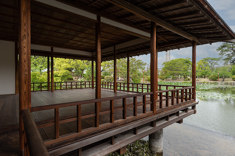 佐賀県　神野公園にある茶室「隔林亭」