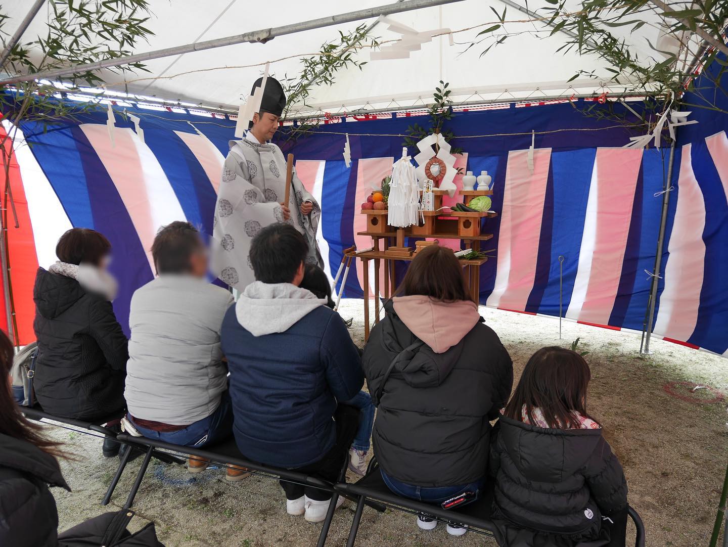 お引き渡しと地鎮祭の日