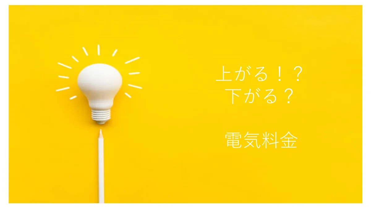 上がる⁉下がる?電気料金